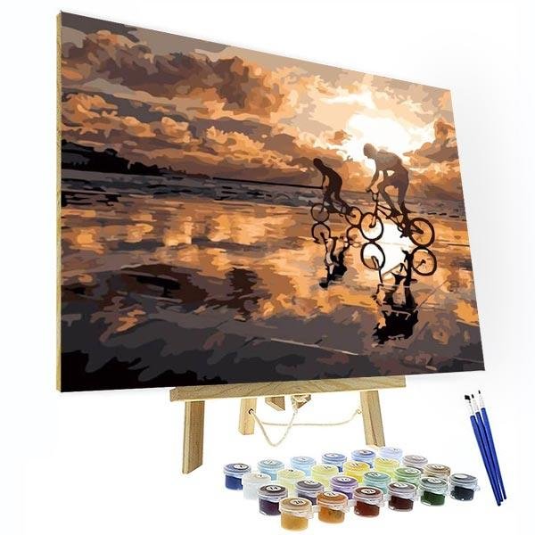 Paint by Numbers Kit - Sunset Beach-BlingPainting-Customized Products Make Great Gifts