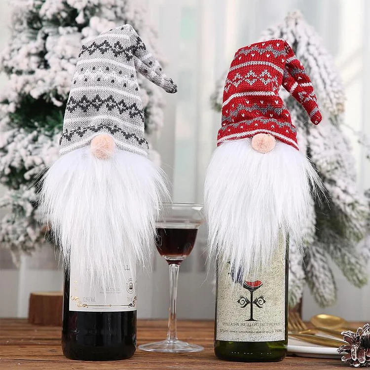 Gnome Wine Bottle Cover - Unique Gifts for Her/Him