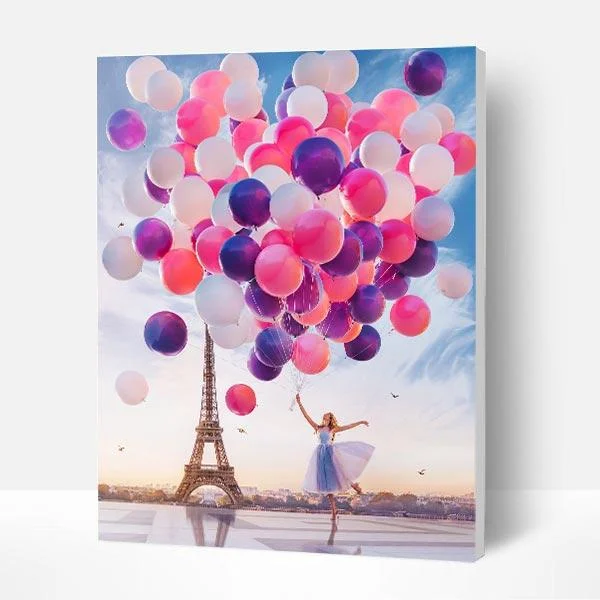 Paint by Numbers Kit - Fly With Balloons-BlingPainting-Customized Products Make Great Gifts