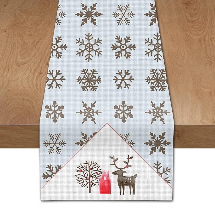 Christmas Snowflake Table Runner - Best Gifts Decor 2022-BlingPainting-Customized Products Make Great Gifts