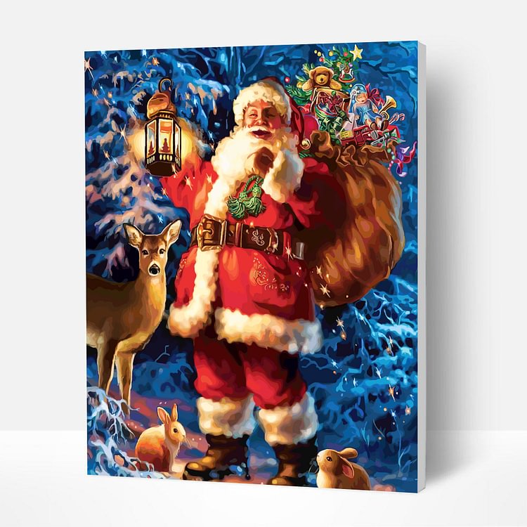 Paint by Numbers Kit - Santa Claus & Forest Animals, Best Gifts for Her 2022-BlingPainting-Customized Products Make Great Gifts