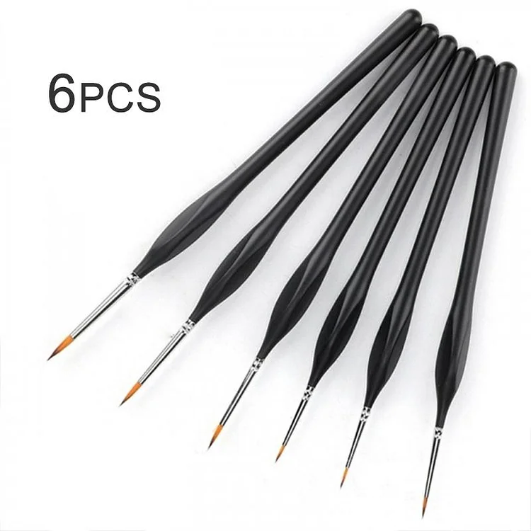 6 Pcs Extra Fine Detail Paint Brushes-BlingPainting-Customized Products Make Great Gifts