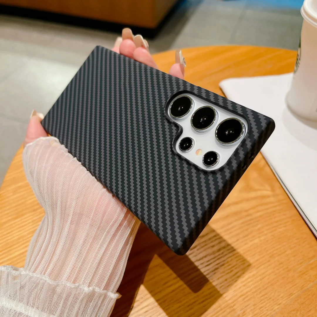 Ultra Thin Carbon Fiber Texture Magnetic Phone Case For Samsung  Iwannacase - Premium Phone Cases & Accessories