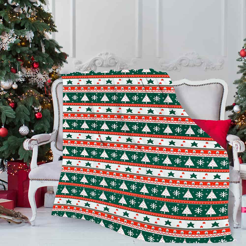Christmas Tree Blanket for Families Friends Lovers - Best Gifts-BlingPainting-Customized Products Make Great Gifts