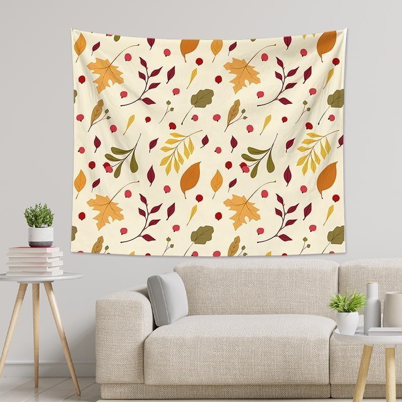Autumn Maple Leaf Tapestry Wall Hanging-BlingPainting-Customized Products Make Great Gifts