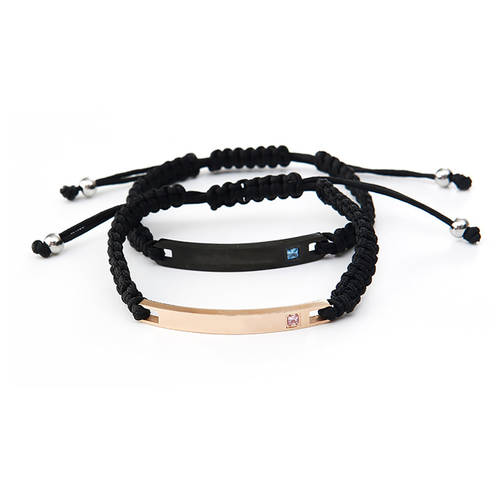 Custom Eternal Promise Couple Bracelets-BlingPainting-Customized Products Make Great Gifts