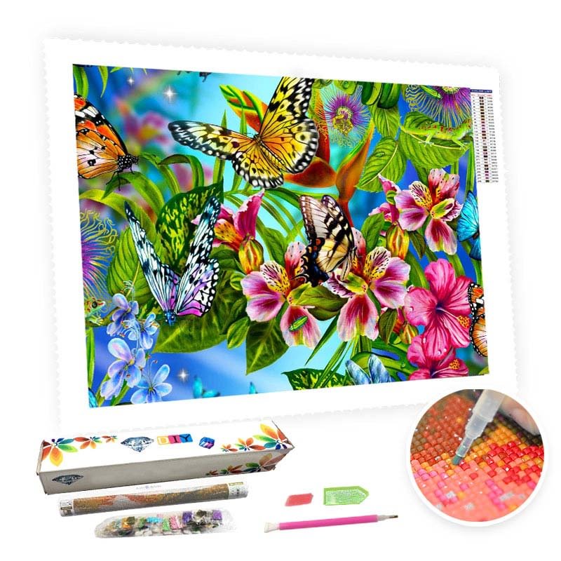 DIY Diamond Painting Kit for Adults - Vibrant Spring Landscape-BlingPainting-Customized Products Make Great Gifts