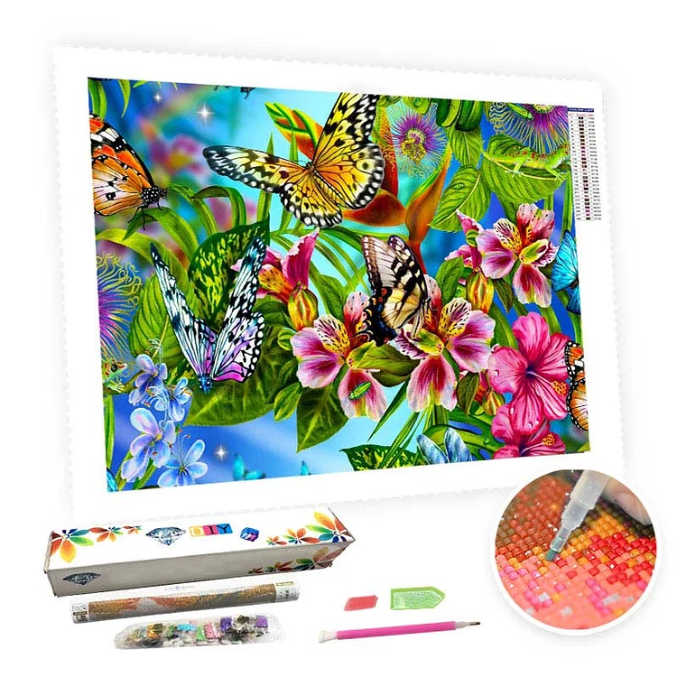 DIY Diamond Painting Kit for Adults - Vibrant Spring Landscape-BlingPainting-Customized Products Make Great Gifts
