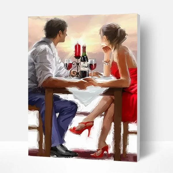 Paint by Numbers Kit - Romantic Dinner-BlingPainting-Customized Products Make Great Gifts