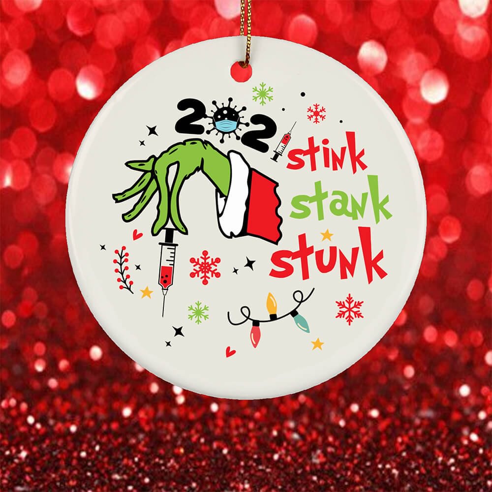 2022 Stink Stank Stunk Christmas Ornament - Best Gifts-BlingPainting-Customized Products Make Great Gifts