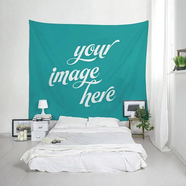 Custom tapestry from photo personalized wall tapestry printing make