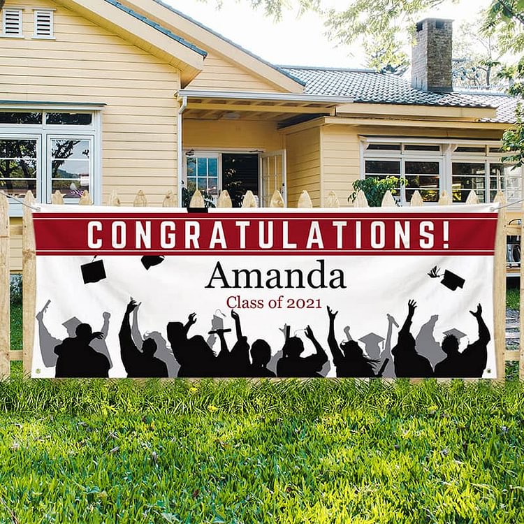 Custom Graduation Banner - Let‘s Party-BlingPainting-Customized Products Make Great Gifts