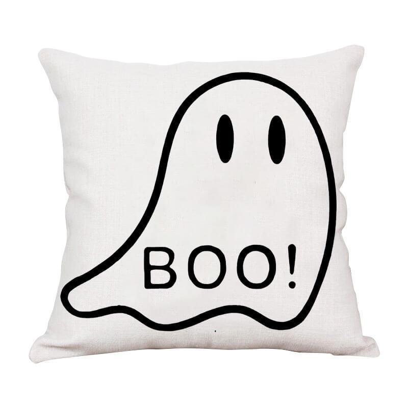 Halloween Decor Linen Ghost Throw Pillow G-BlingPainting-Customized Products Make Great Gifts