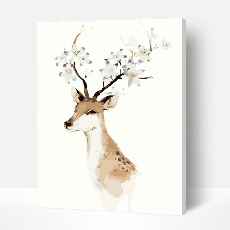 Paint by Numbers Kit - Christmas Elk, Creative Gifts 2022-BlingPainting-Customized Products Make Great Gifts