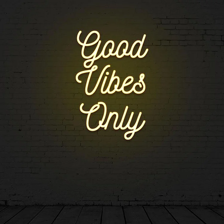 Good Vibes Only Neon Sign-BlingPainting-Customized Products Make Great Gifts