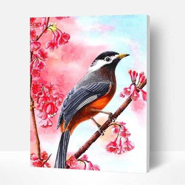 Paint by Numbers Kit - Birds on Branch-BlingPainting-Customized Products Make Great Gifts