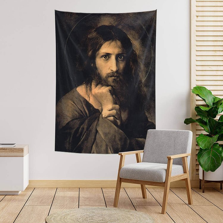 Orthodox Jesus Icons Tapestry Wall Hanging-BlingPainting-Customized Products Make Great Gifts