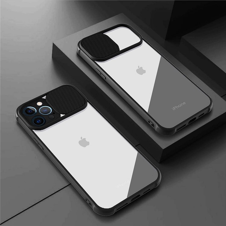 Slide Camera Lens Protection Case For iPhone
