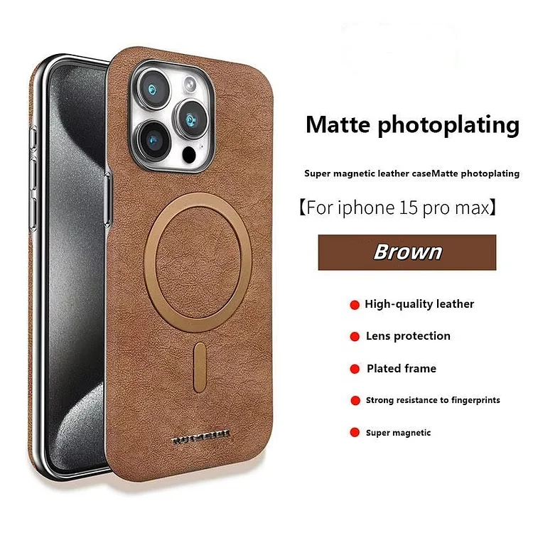Fashion Leather Magnetic Phone Cover For iPhone  Caseepro - High Quality Phone Cases & Covers