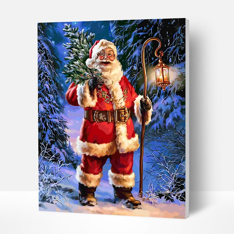 Paint by Numbers Kit - Santa in the Snow, Best Gifts for Her 2022-BlingPainting-Customized Products Make Great Gifts