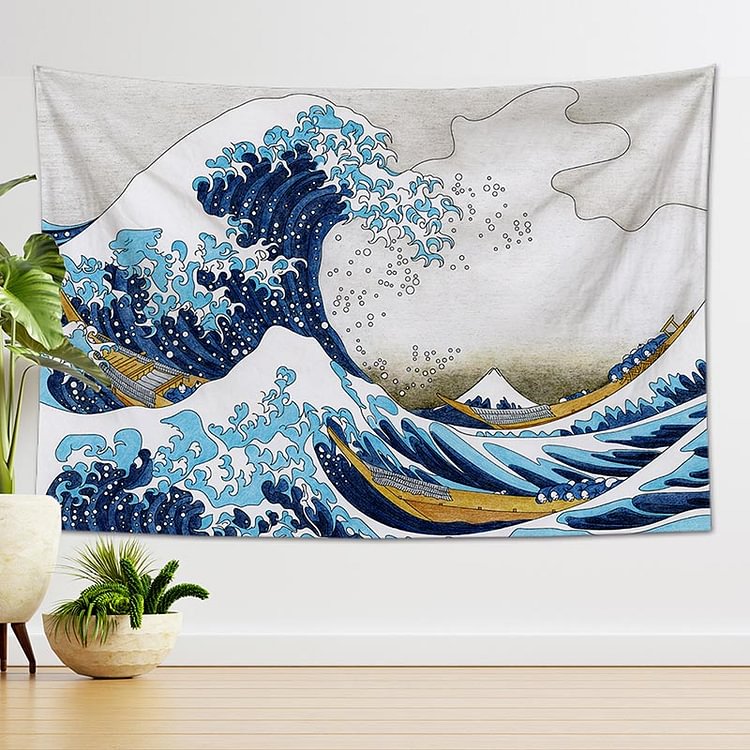 The Great Wave Off Kanagawa Tapestry Wall Hanging-BlingPainting-Customized Products Make Great Gifts