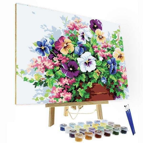Paint by Number Kit   --  Flower cluster-BlingPainting-Customized Products Make Great Gifts