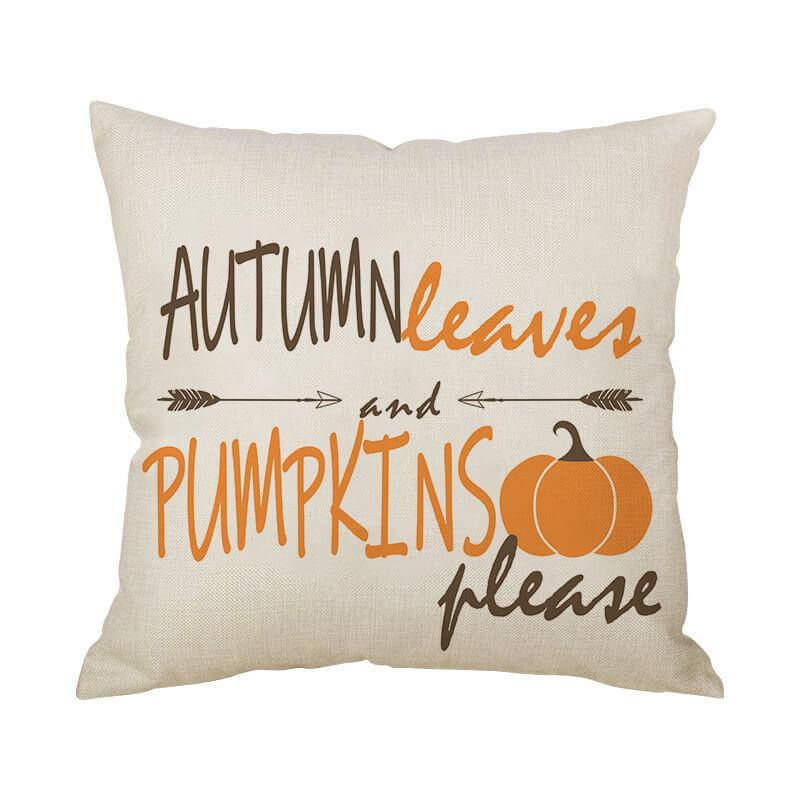Thanksgiving Decor Text Throw Pillow L-BlingPainting-Customized Products Make Great Gifts