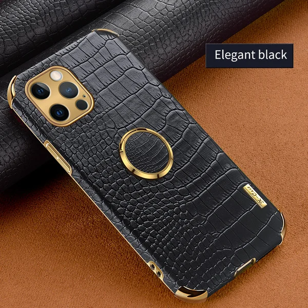Leather Magnetic Soft Silicone Phone Cover for iPhone