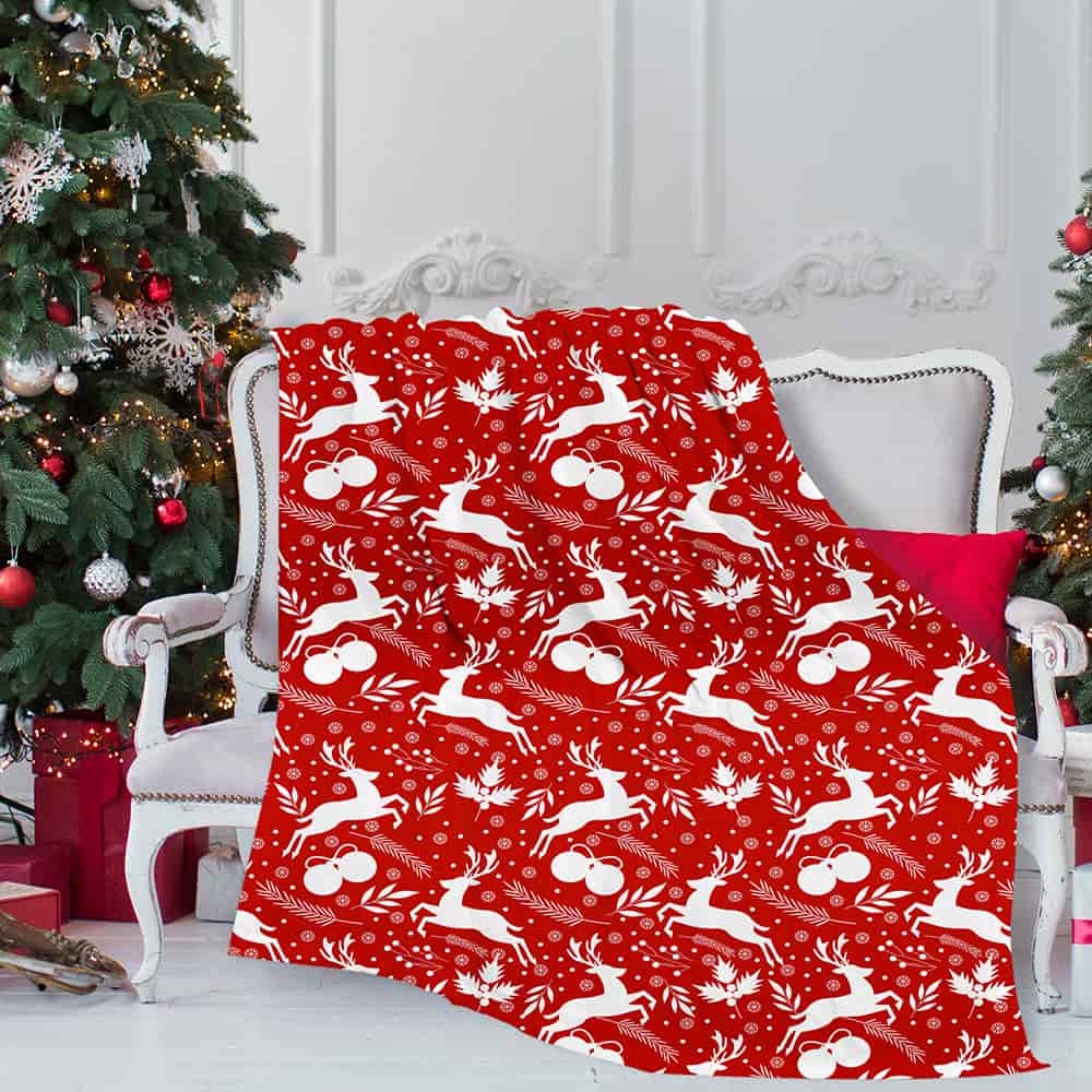 Christmas Elk Blanket for Families Friends Lovers - Creative Gifts 2022-BlingPainting-Customized Products Make Great Gifts