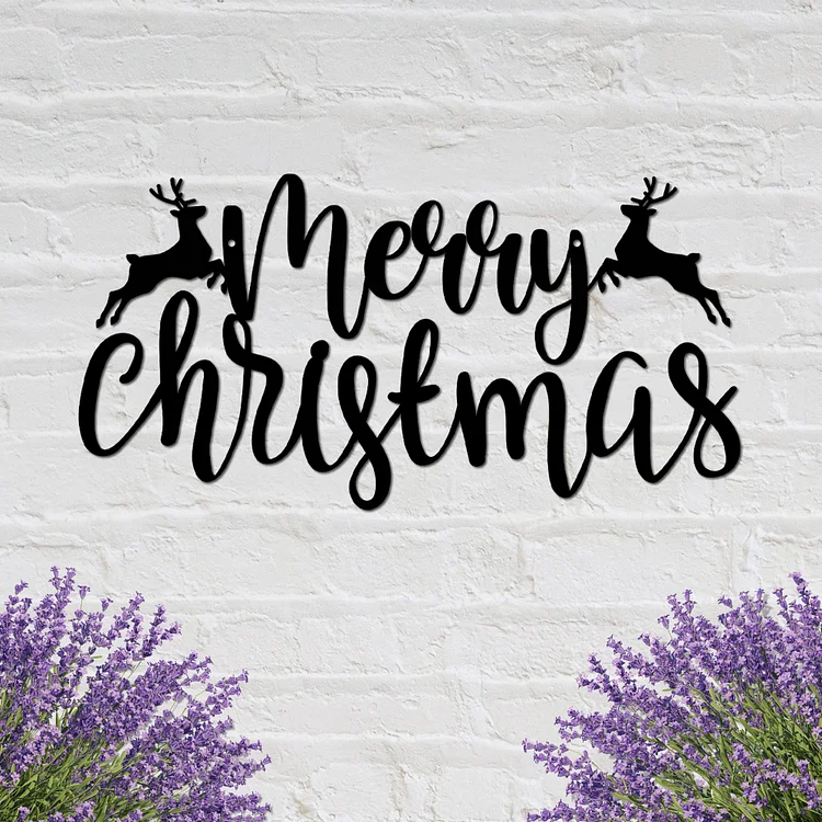 Merry Christmas Weatherproof Metal Sign - Best Gifts for Him/Her