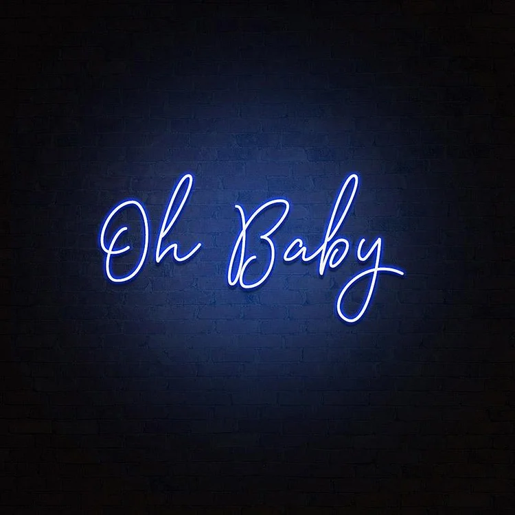 Oh Baby Neon Sign-BlingPainting-Customized Products Make Great Gifts