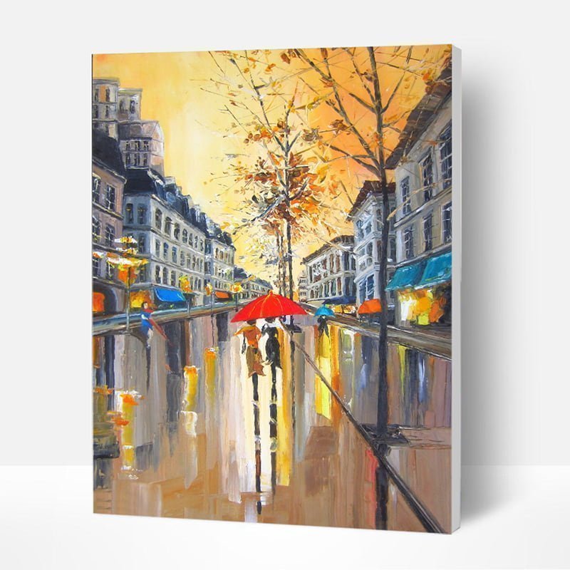 Paint by Numbers Kit - Autumn Dusk-BlingPainting-Customized Products Make Great Gifts
