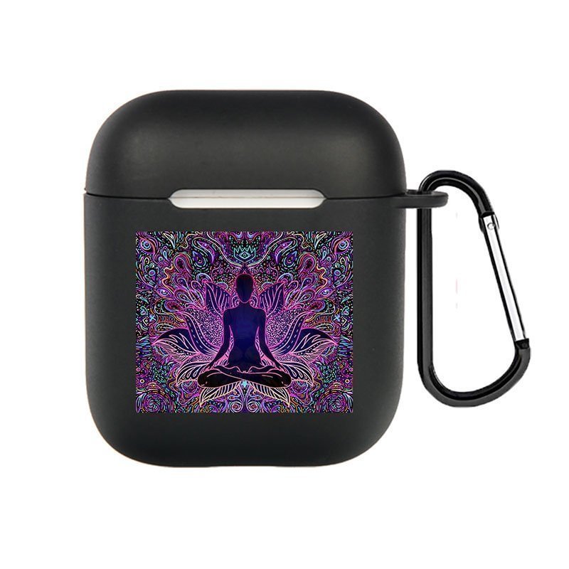Buddha & Mandala AirPods 1&2&Pro Case With Keychain-BlingPainting-Customized Products Make Great Gifts