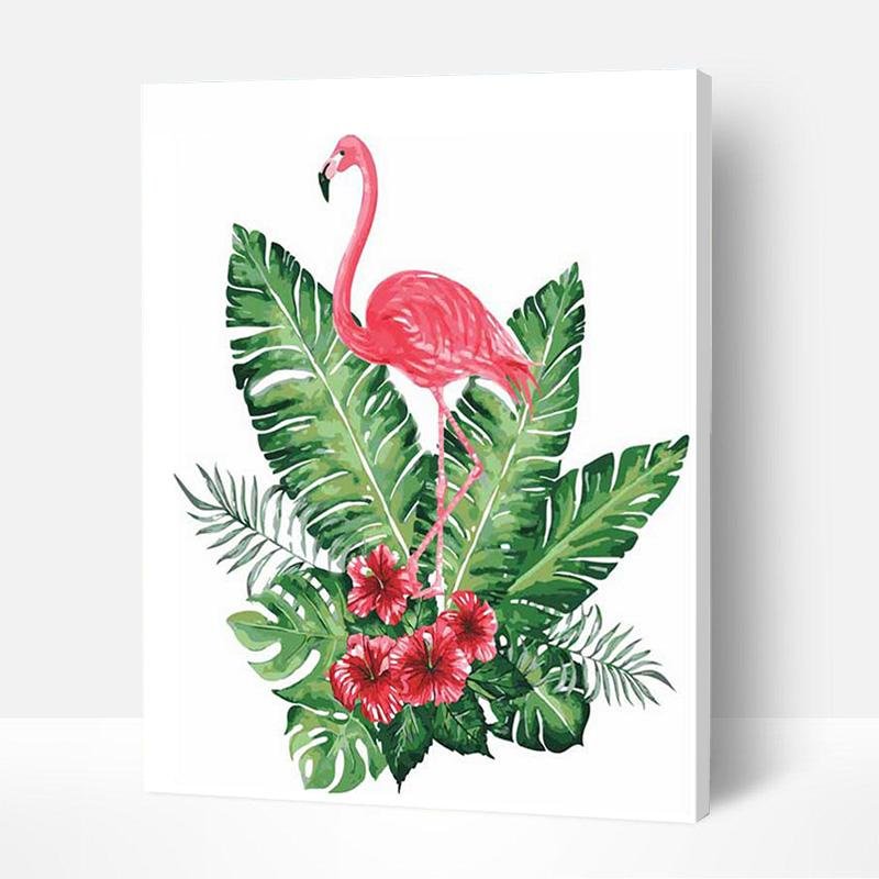 Paint by Numbers Kit - Watercolor Flamingo - Best Gifts for Her/Him-BlingPainting-Customized Products Make Great Gifts
