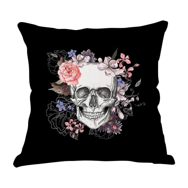 Halloween Skull Human Skeleton Throw Pillow J-BlingPainting-Customized Products Make Great Gifts