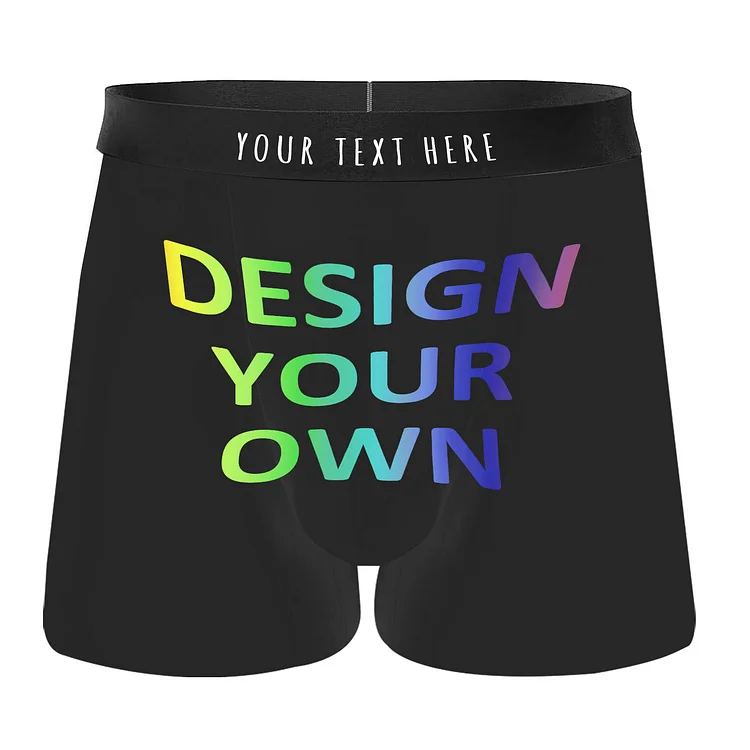 Custom Design Your Own Boxer Panties Personalized Gift - Funny Gift For Husband, Boyfriend-BlingPainting-Customized Products Make Great Gifts