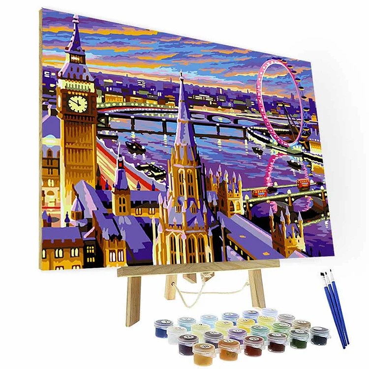Paint by Numbers Kit - Love in London-BlingPainting-Customized Products Make Great Gifts