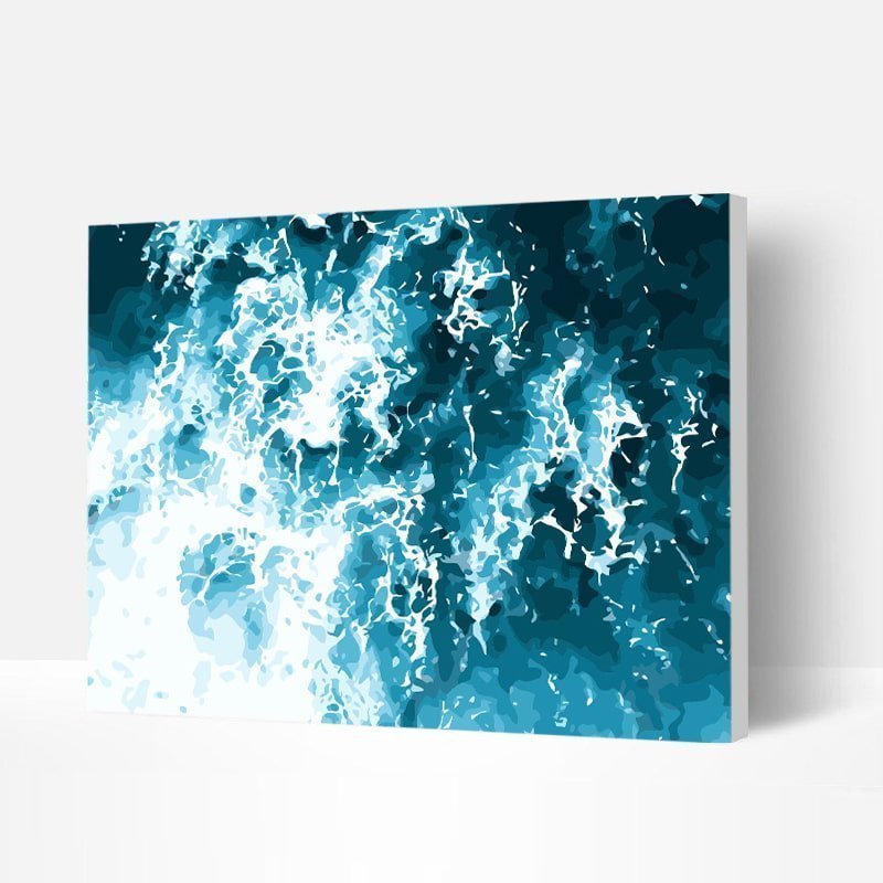 Paint by Numbers Kit - Waves on the Beach-BlingPainting-Customized Products Make Great Gifts