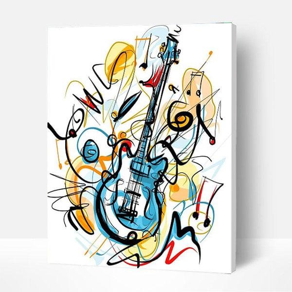 Paint by Numbers Kit - Singing Guitar-BlingPainting-Customized Products Make Great Gifts