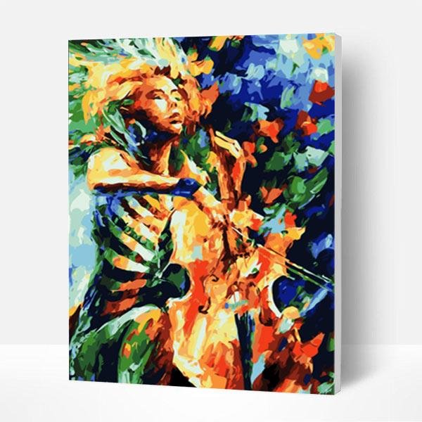 Paint by Numbers Kit - Cello Player-BlingPainting-Customized Products Make Great Gifts