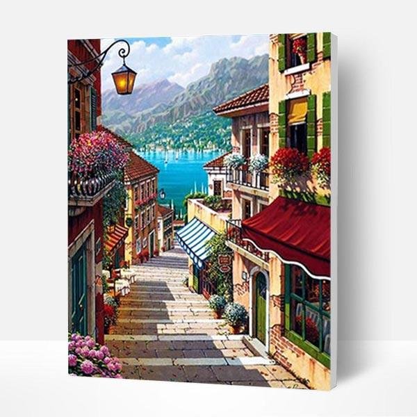 Paint by Numbers Kit - Italian Town-BlingPainting-Customized Products Make Great Gifts