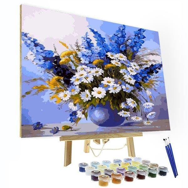 Paint by Number Kit   -- Blue theme-BlingPainting-Customized Products Make Great Gifts