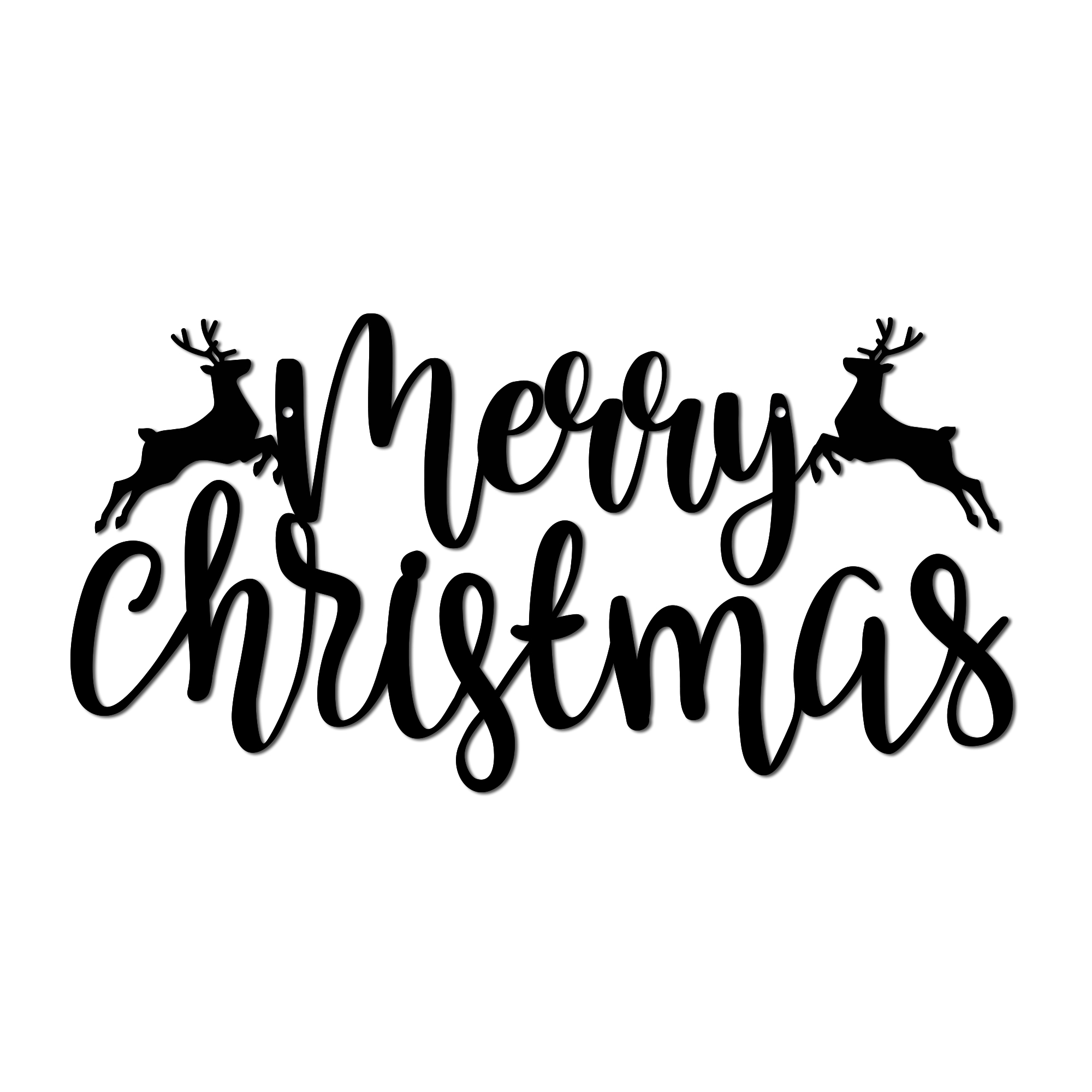 Merry Christmas Weatherproof Metal Sign - Best Gifts for Him/Her-BlingPainting-Customized Products Make Great Gifts