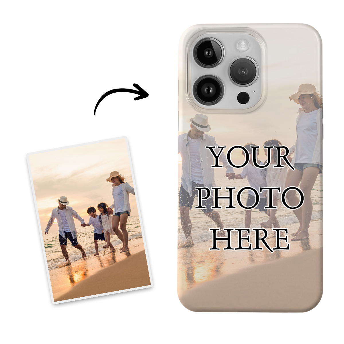 Custom Photo Case for iPhone – Durable Personalized Case for iPhone 16/15/14/13-BlingPainting-Customized Products Make Great Gifts