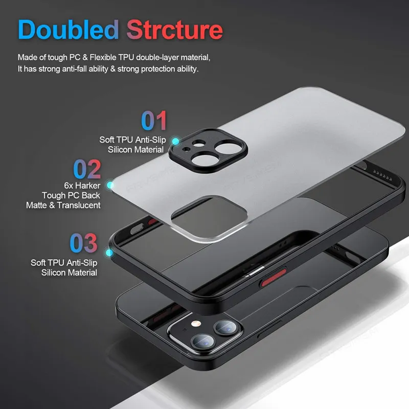 Clear Shockproof Camera Protection Matte Cover for Oppo  Iwannacase - Premium Phone Cases & Accessories