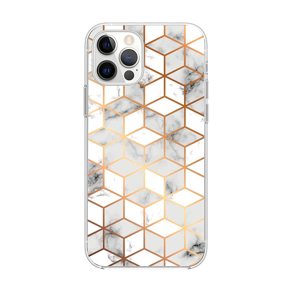 Geometric Square and Marble iPhone Case-BlingPainting-Customized Products Make Great Gifts