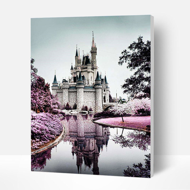 Paint by Numbers Kit - Beautiful Castles-BlingPainting-Customized Products Make Great Gifts