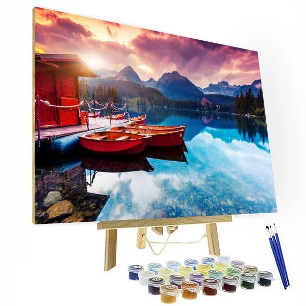 Paint by Numbers Kit - Ocean Sunset-BlingPainting-Customized Products Make Great Gifts