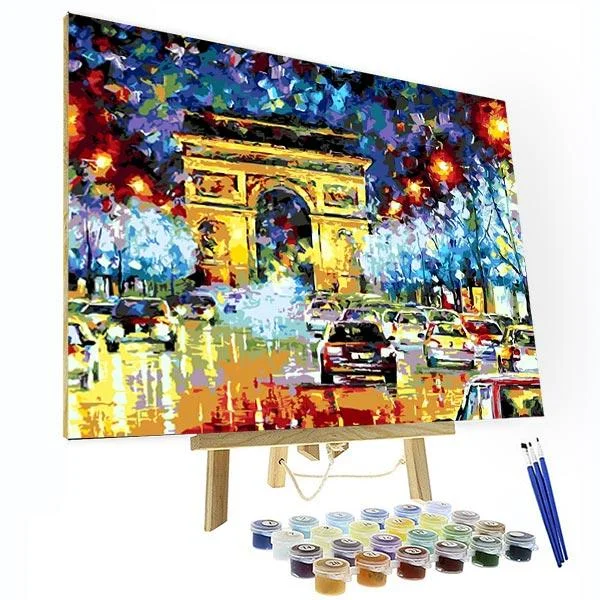 Paint by Numbers Kit - Arc de Triomphe-BlingPainting-Customized Products Make Great Gifts