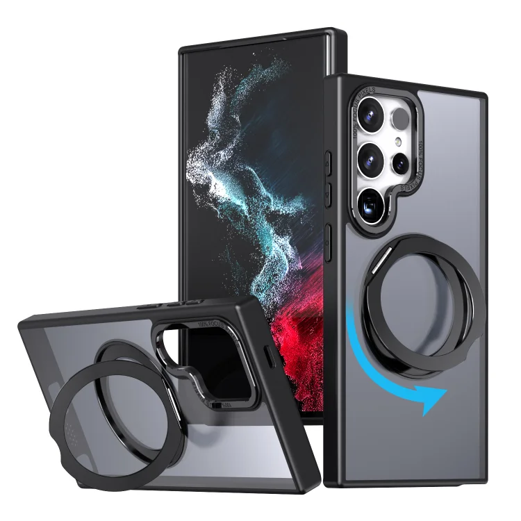 Rotatable Magnetic Bracket Anti Shock Mobile Phone Case for Samsung